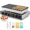VEVOR Mini Dutch Pancake Maker 50PCS 43mm Diameter 1700W Non-stick Stainless Steel for Kitchen