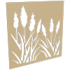 ProtectorAl 300-1200 x 300-1200mm Gold Matt/Gloss White Bullrush Unframed Composite Deco Panel