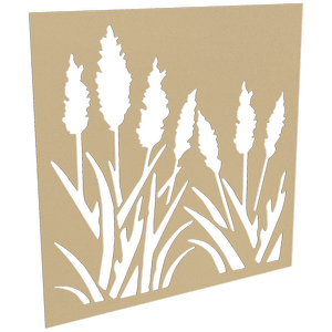ProtectorAl 300-1200 x 300-1200mm Gold Matt/Gloss White Bullrush Unframed Composite Deco Panel