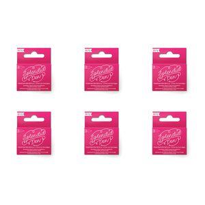 6x 5pc Ooly Splendid Fountain Pen Refill Ink Cartridges Office Stationery Pink