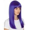 LONG WIG Straight Party Hair Costume Fringe Cosplay Fancy Dress 70cm Wos Blue 22458