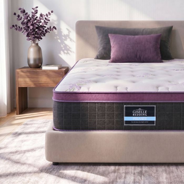 Giselle Single Euro Top Mattress Firm Pocket Spring Edge Support
