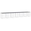vidaXL Chicken Coop Chicken Cage Hen House with Roof Anthracite Galvanised Steel