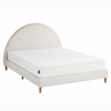 Zinus Double Boucle Upholstered Platform Bed Frame & Memory Foam Mattress Set, 20cm Green Tea
