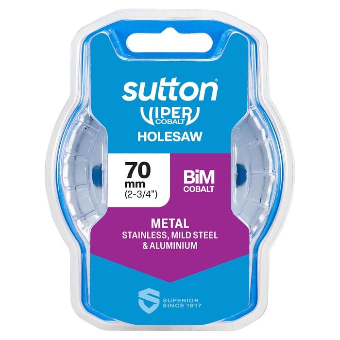 Sutton 70mm Viper Bimetal Cobalt Holesaw