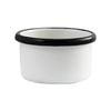 Urban Style Enamelware 7x4.5cm Ramekin w/ Black Rim - White
