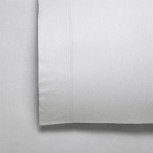 Bianca Fletcher Cotton  Flannelette Sheet Set Silver - King Single Bed