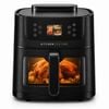 Kitchen Couture 8l Ai Air Fryer, Pfas-free Ceramic, Steam Assist, 25 Presets Black