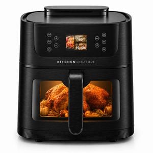 Kitchen Couture 8l Ai Air Fryer, Pfas-free Ceramic, Steam Assist, 25 Presets Black