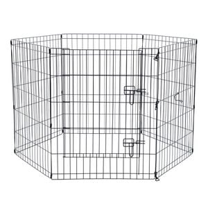 6pc Paws & Claws Pet Play Pen 6 Sided Large 61x76cm
