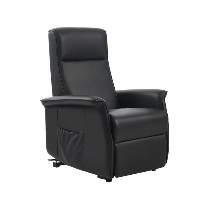 Alice Electric PU Leather Recliner Lift Chair Charcoal Black