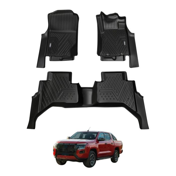 AUSGO 5D Car Floor Mats For Nissan Navara D27 Dual Cab 2026-Onwards All-Weather Floor Liners