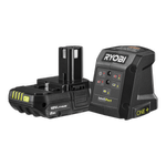 Ryobi 18V ONE+ 2.0Ah Battery and 1.5A Charger Kit [Black Edition]
