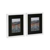 Photo Frames with 4" x 6" Mount - 8" x 10" - White/Black - Pack of 2