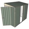 Build-A-Shed 1.2 x 2.3 x 2.0m Tunnel Shed Tunnel Hinged Door with 1 Sliding Side Door - Green
