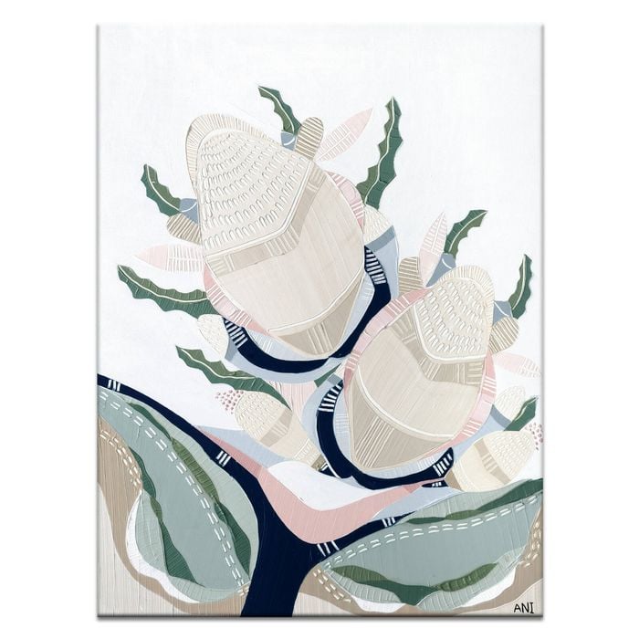 Artist Lane "Banksia Elements No. 5  " by Ani Ipradjian - 41x51cm  Stretched Canvas