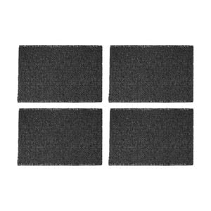 4pk Maxwell & Williams 45x30 Cm Paper Weave Table Accents Woven Placemat - Black