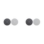 2PK 2pc Cuisena Air Fryer Silicone Round Mat Black & Grey 19.5cm