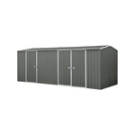 Absco Sheds 5.22 x 2.26 x 2.06m Woodland Grey Economy Three Door Garden Shed