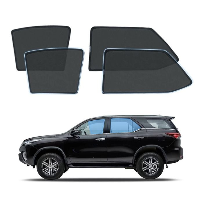 AUGSO Magnetic Window Sun Shade For Toyota Fortuner 2015-Onwards 4-Piece Set Car Shades