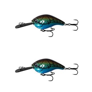 2x 13 Fishing 60mm Jabber Jaw Deep Crankbait Fishing Lures - Old Gregg