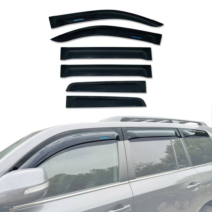 AUSGO Wide-Profile Weather Shields for Toyota Land Cruiser Landcruiser 200 LC200 2007-2021 Weathershields Window Visors