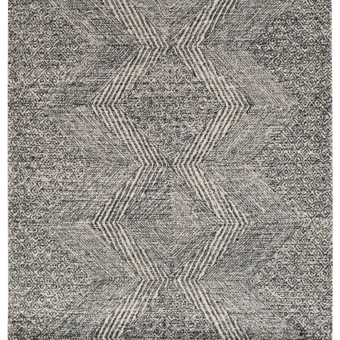 Designer Handmade Wool Rug - Newcastle 6202 - Charcoal - 160x230cm
