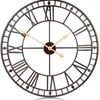 80cm Wall Clock European Creative Iron Round Non-fading Living Room Silense