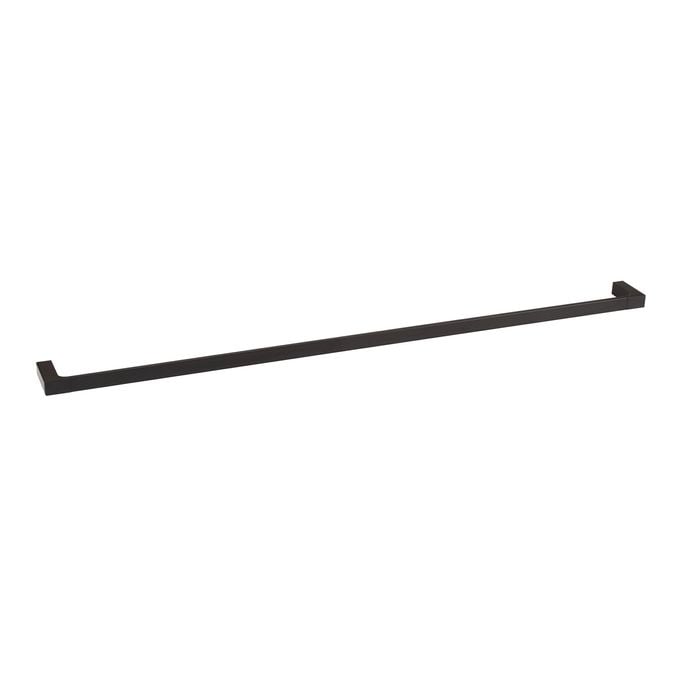 Mondella 900mm Matte Black Rumba Single Towel Rail