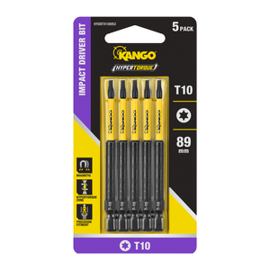 Kango 89mm TX10 HYPERTORQUE™ Impact Driver Bit - 5 Pack