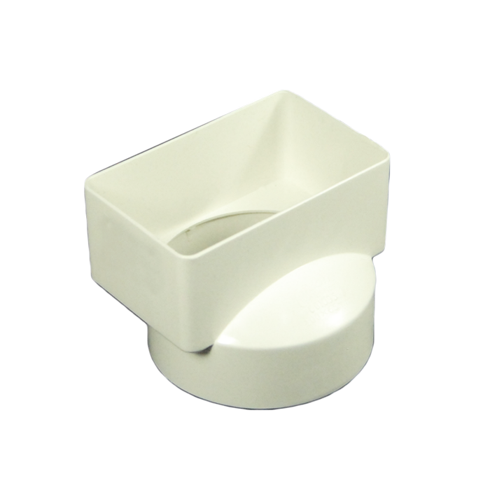 Icon Plastics 100 x 65mm - 90mm PVC Downpipe Adaptor