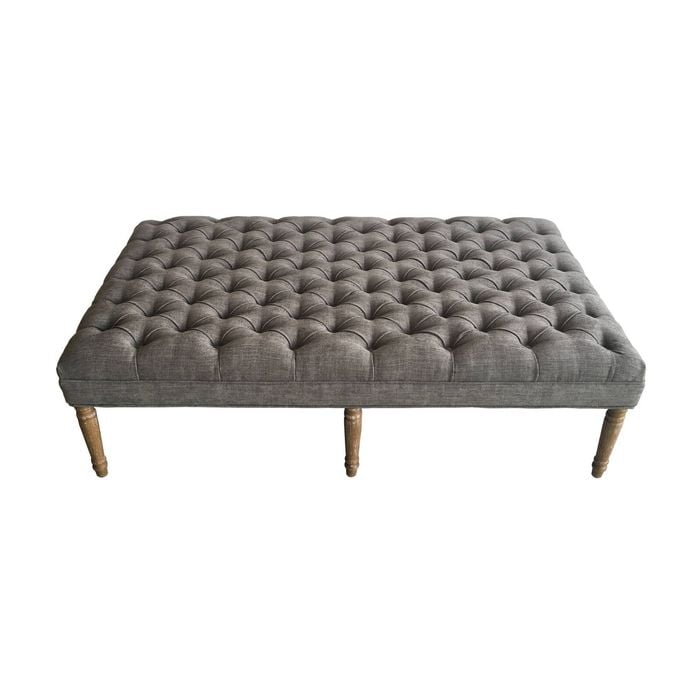 Jayne Ottoman Dark Grey
