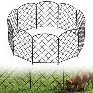 Advwin Garden Fence DIY Decorative Metal Panels Flower Bed Pet Barrier Border