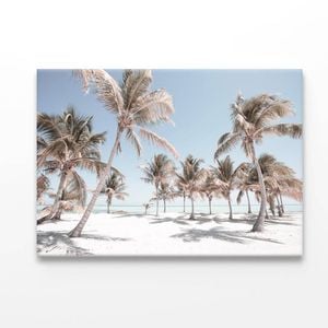 Palm Trees and Sandy Beach   Print 100% Australian Made 90 x 60cm  (Acrylic)
