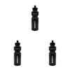 3PK Summit Global Water Bottle Push Top Lid 750ml - Black