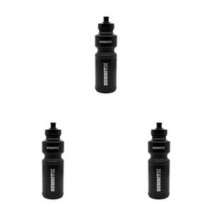 3PK Summit Global Water Bottle Push Top Lid 750ml - Black
