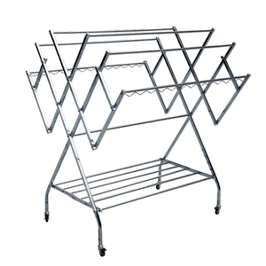 Foldable Stainless Steel Clothes Horse Airer Drying Rack