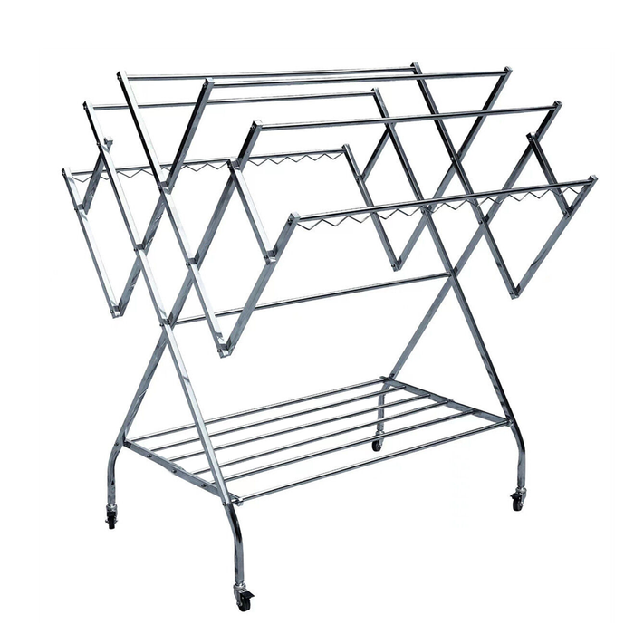 Foldable Stainless Steel Clothes Horse Airer Drying Rack