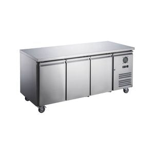 Lce Ld3100tn Stainless Steel Three Door Bench Fridge