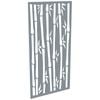 ProtectorAl 300-1200w x 1201-2400h Silver Brushed/Gloss White Bamboo Unframed Composite Deco Panel