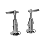 EZYFIX Chrome Modern Lever Retrofit 3/4 Turn Washing Machine Taps