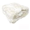Sia Luxury Range Faux Fur Throw Rug 127 x 152 cm Polar Bear with Embossed Letters
