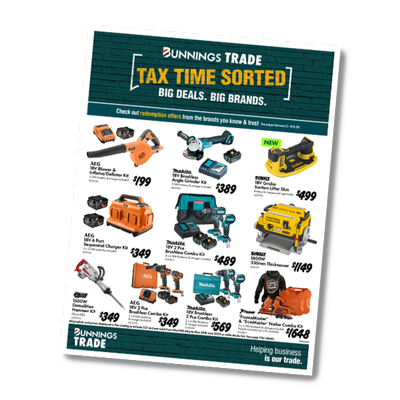 Front page our Au trade tax time catalogue 2025