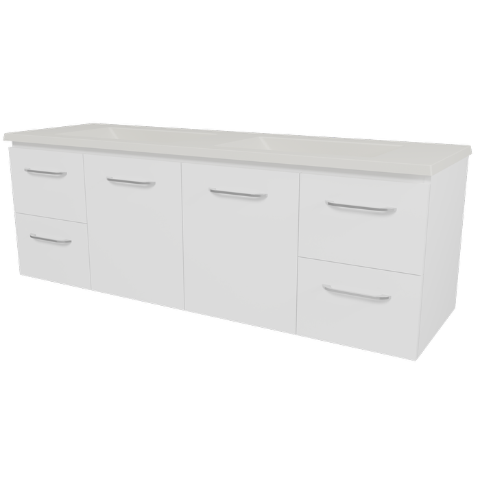 New England Joinery 1500mm Grandeur Regal Top Wall Hung Vanity