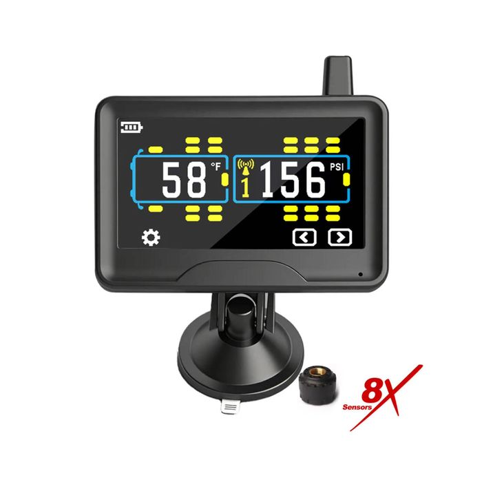 Touchscreen Truck Tpms With Low-pressure External 8x Sensors