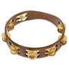 Meinl Percussion 2 Rows Hamm Brass Jingles Walnut Tambourine