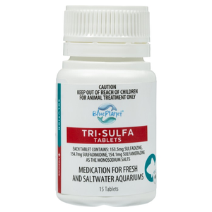 Blue Planet Tri-sulfa Tablets 100 Pack - Medication | Fresh Water | Parasites External