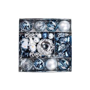 Catzon 61 Pcs Christmas Ornaments with Donuts Snowflakes Gnomes for Xmas Tree Decor-Set 1