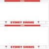 AFL Car Number Plate Frame Set Of Two - Sydney Swans - Front/Back
