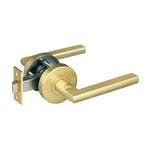 Delf Satin Brass Madrid Passage Lever Set